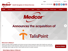 Tablet Screenshot of medcor.com