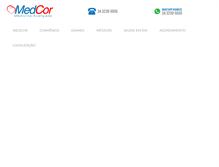 Tablet Screenshot of medcor.com.br